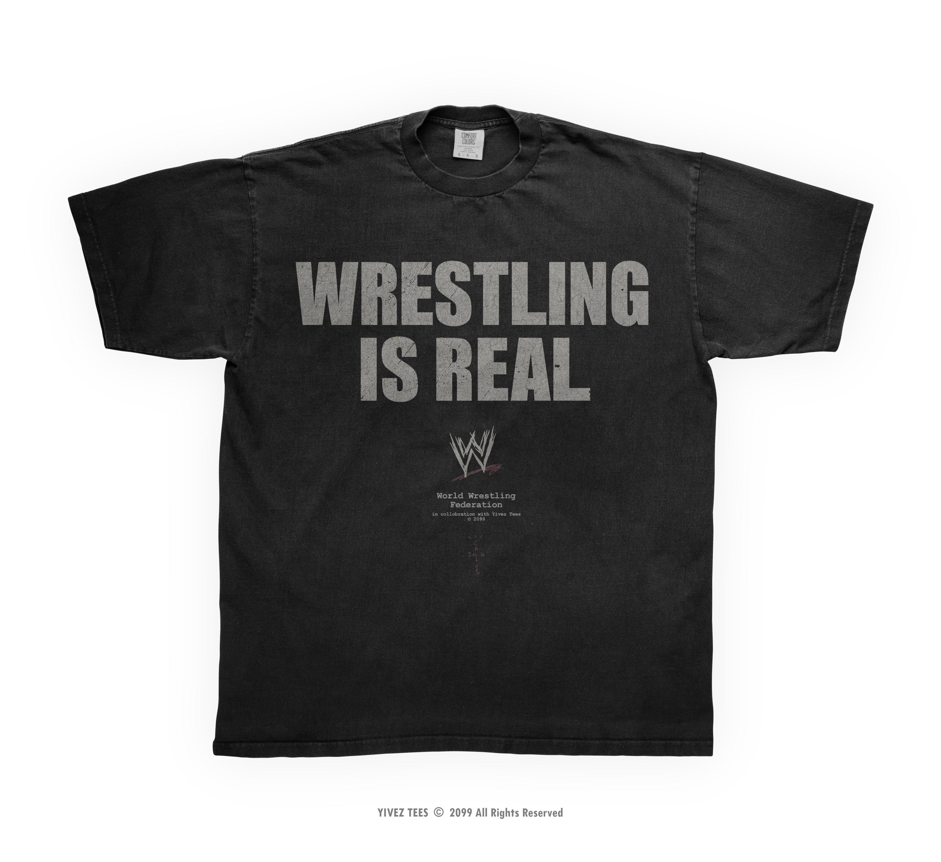 Wrestling Is Real T-shirt | Travis, John & Rock Pro Wrestling