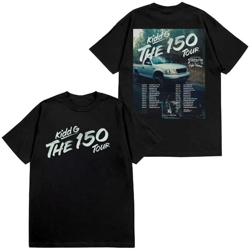 The 150 Tour 2025 Kidd G T-shirt, Country Rap Concert Graphic, Fan Merch