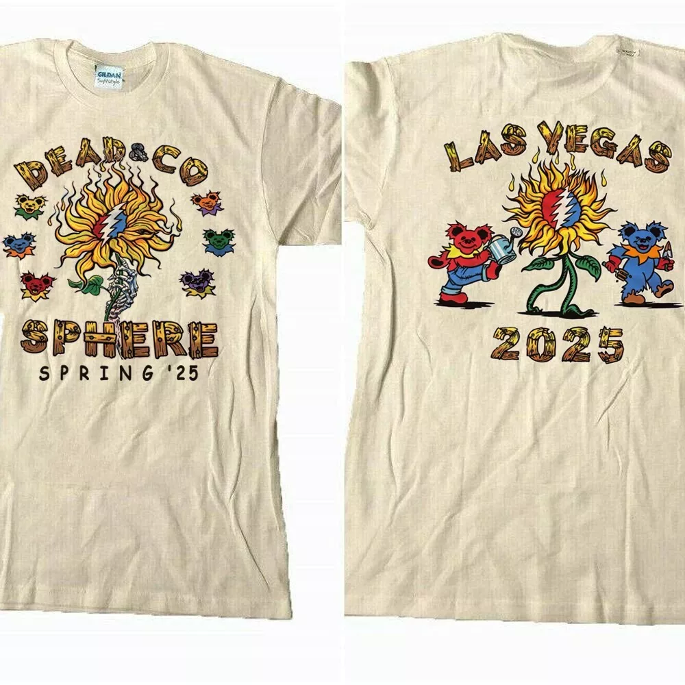 Dead And Company 2025 Las Vegas Sphere Short Sleeve 2 Side Shirt