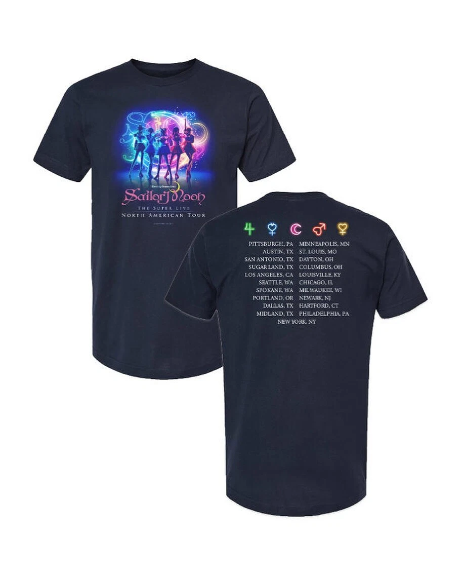 Sailor Moon The Super Live - Usa 2025 Tour Shirt, In Pretty Guardian Sailor Moon