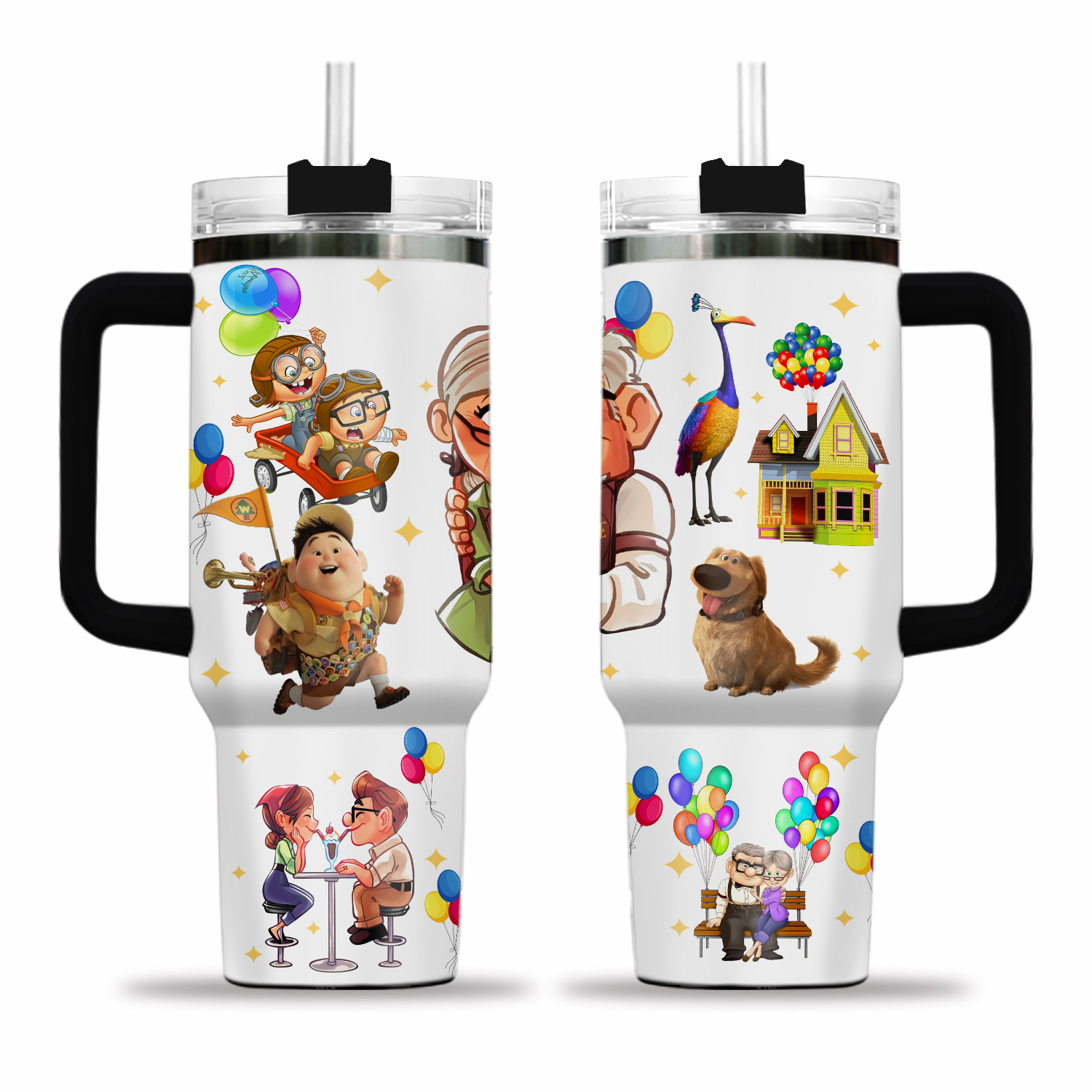Carl & Ellie Tumbler 40 Oz, Up Movie 40oz Tumbler, Carl And Ellie Mug, Carl And Ellie Cups