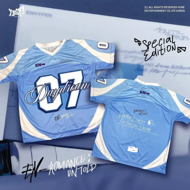 Enhypen Daydream Baseball Jersey Engene Merch Shirt Kpop Concert Outfit