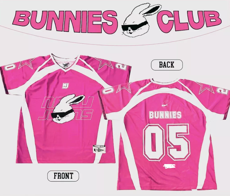 Newjeans Y2k Baseball Jersey Bunnies Merch Shirt Kpop Concert Outfit