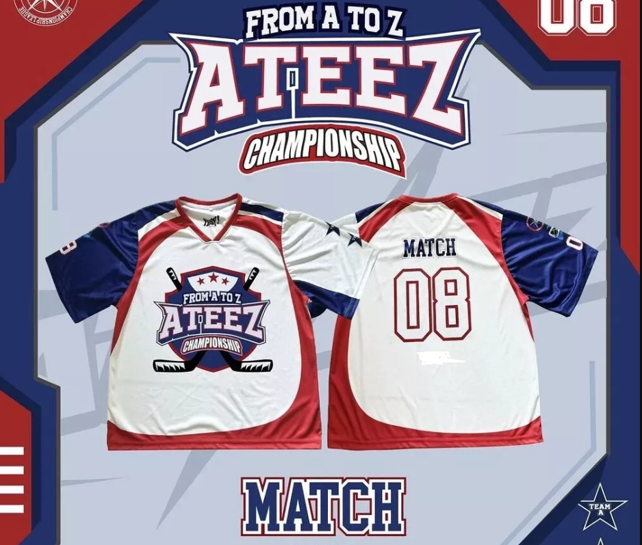 Ateez Championship Match Jersey Atiny Kpop Merch Shirt Concert Outfit