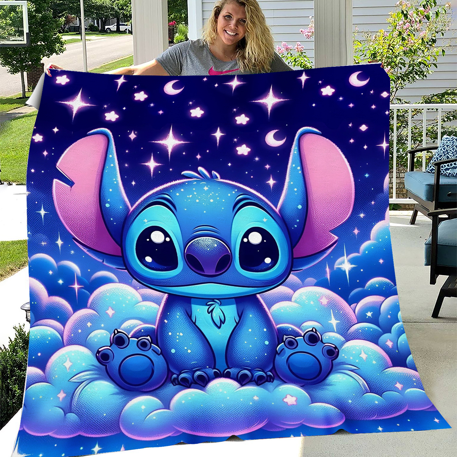 Disneyyy Stitchh Cute Blanket