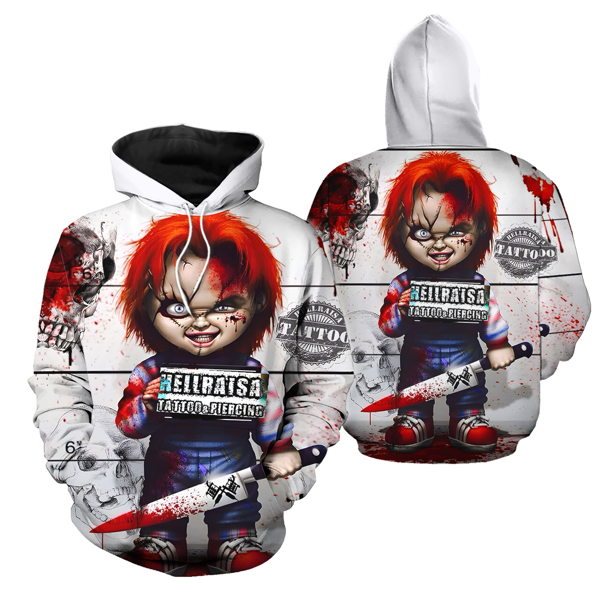 Horror Movie Chucky Funny 3d Print Fashion Tracksuits Crewneck Hoodie Joggers Pants