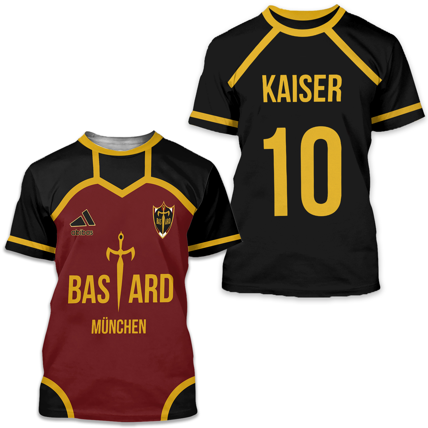 Bastard Mnchen Soccer Blue Lock Michael Kaiser Sport Shirt