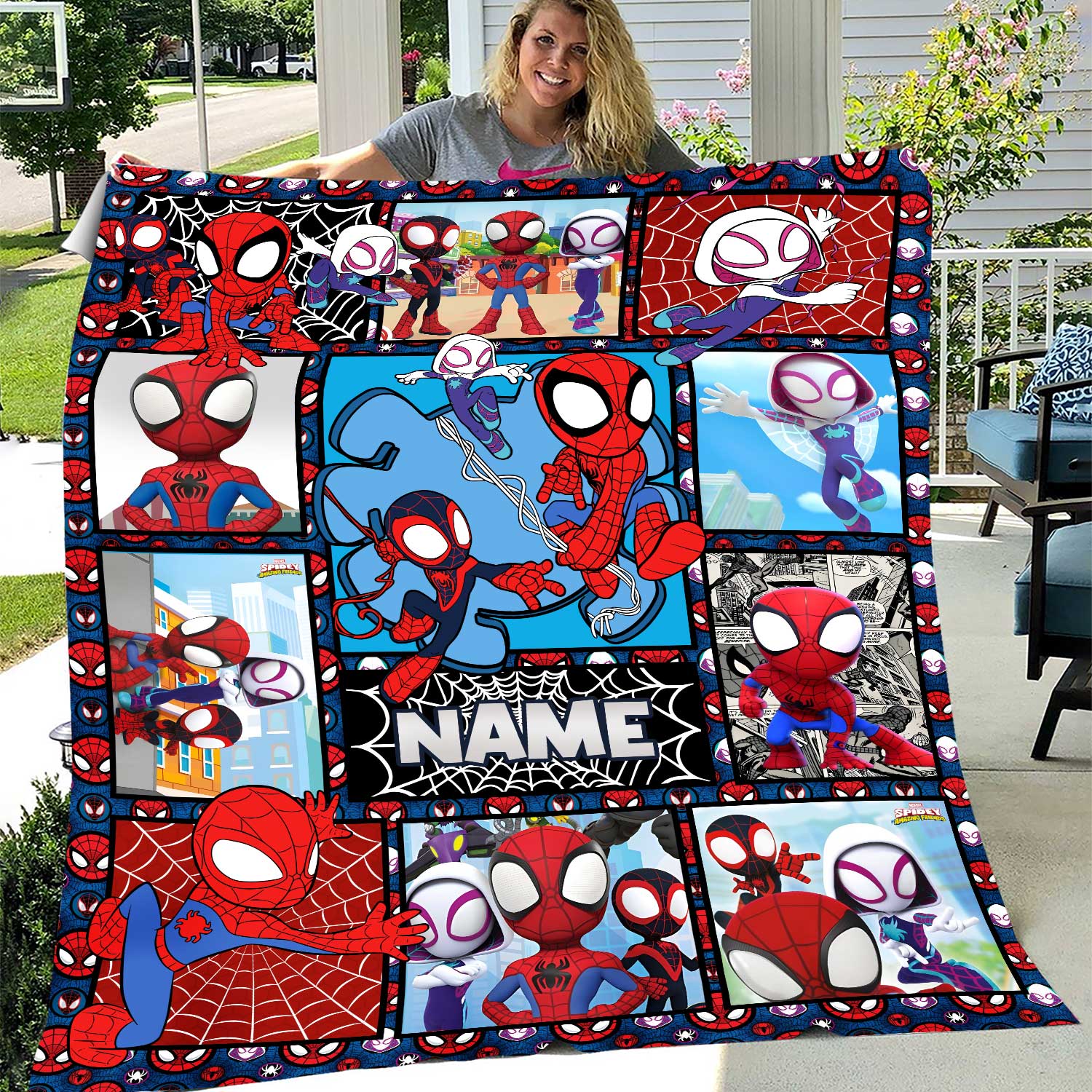 Personalized Spidey And His Amazing Friends Blanket, Amazing Friends