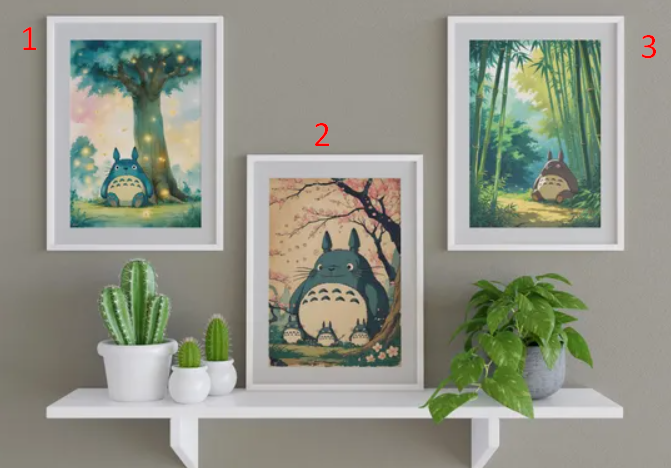 Studio Ghibli Prints, Totoro Posters, Ghibli Posters, Hayao Miyazaki Movie, Totoro Wall Art