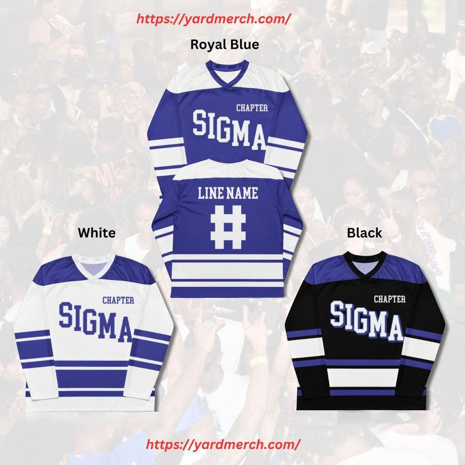 Phi Beta Sigma Custom Hockey Jersey  Greek Fraternity Apparel