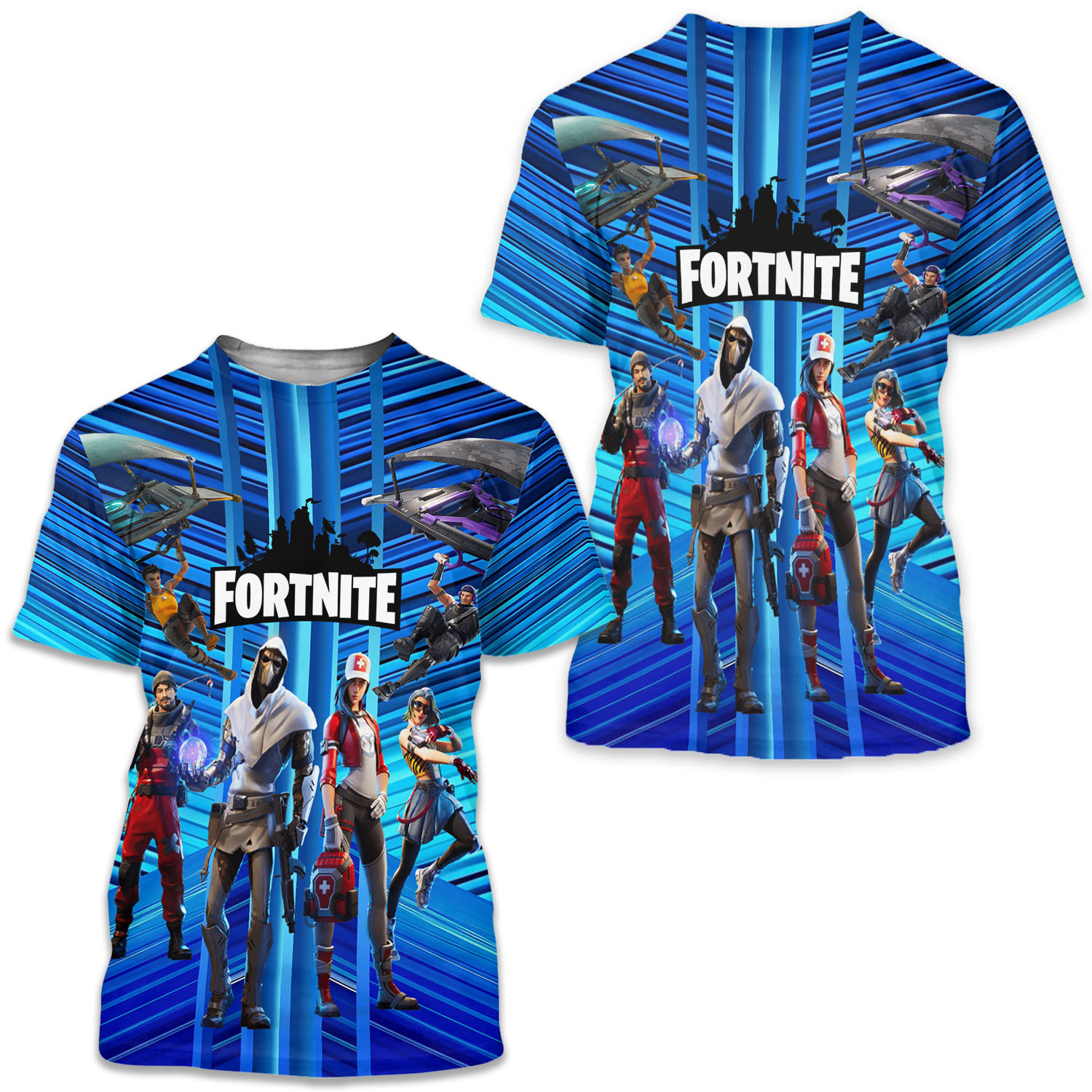 Video Game Inspired Print  Kids T-shirt, Perfect Gift For Game Fans, Custom Battle Royale Game