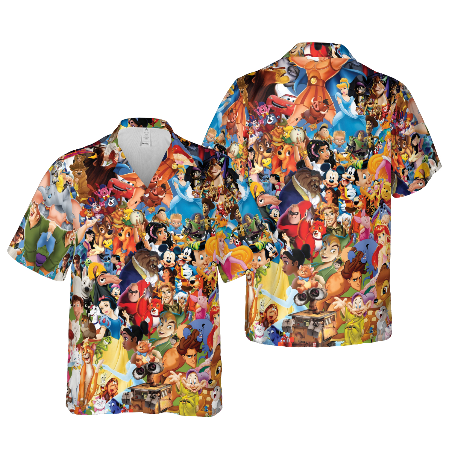 Walt Disney Cartoon Characters Disney Hawaiian Shirt Vintage