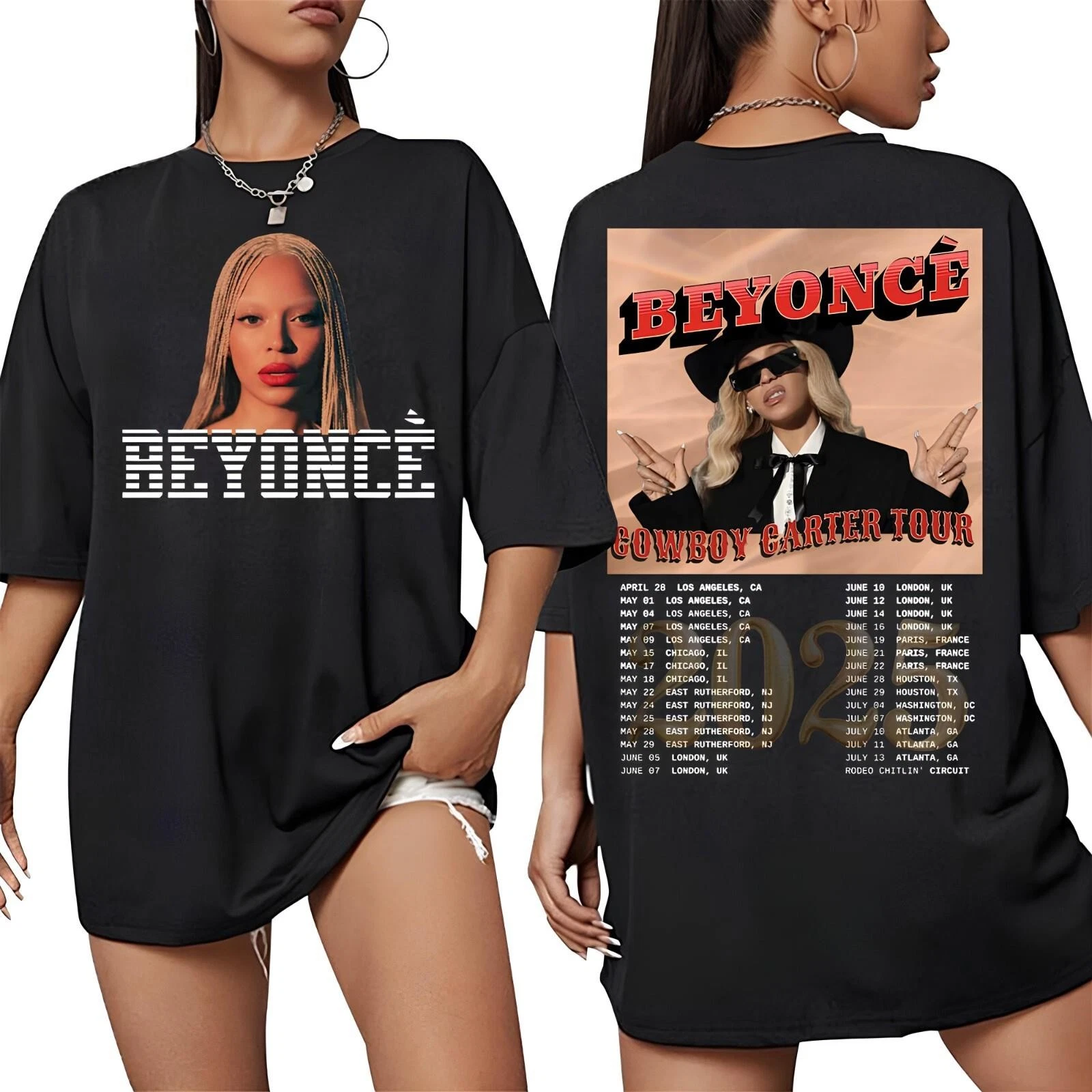 Beyonce Cowboy Carter Tour 2025 Unisex T Shirt  Act Ii Renaissance Shirt Fan Tee