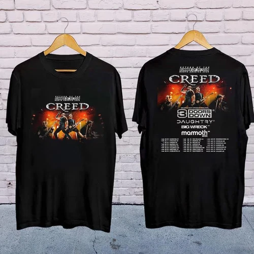 Creed Band 2025 Tour Summer Of  99 Tour Shirt  Creed Band Fan Gift