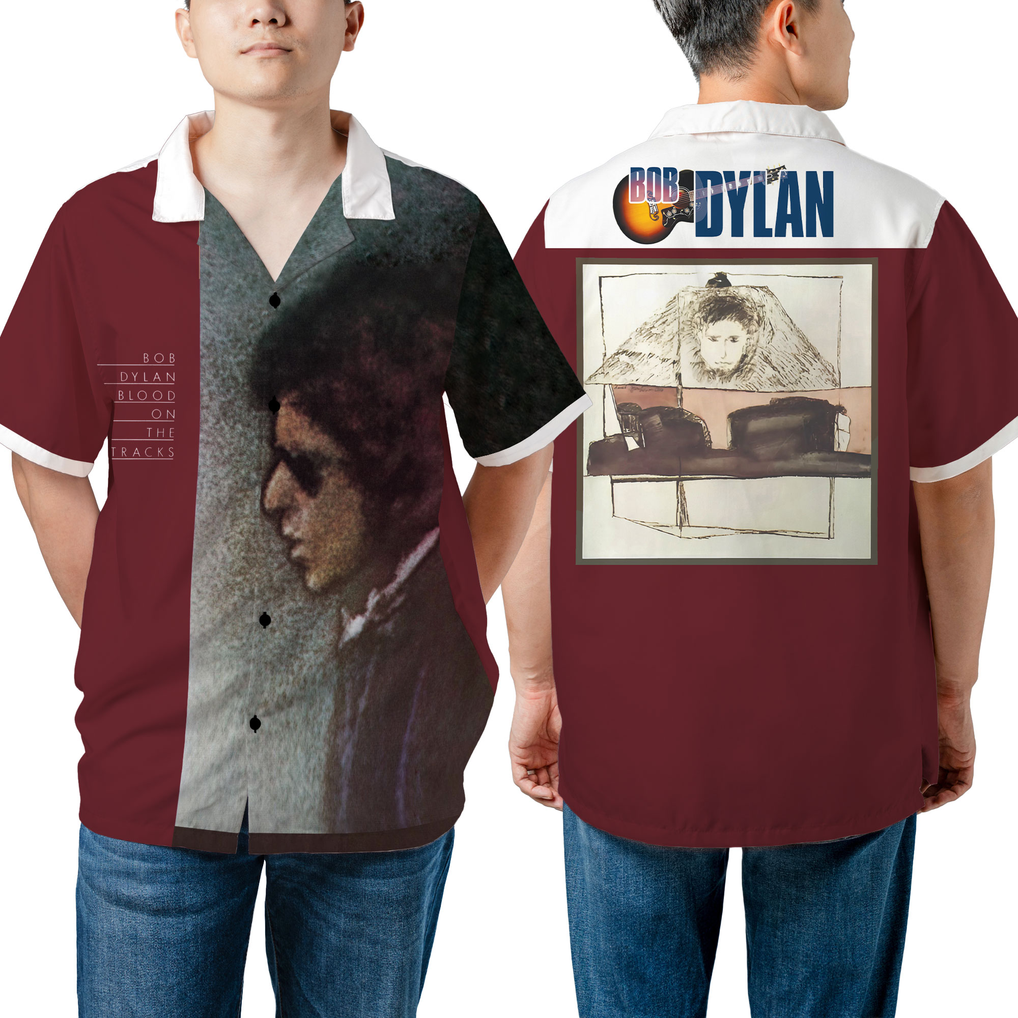 Bob Dylan Blood On The Tracks Album Hawaiian Shirt, Shirt Us Size