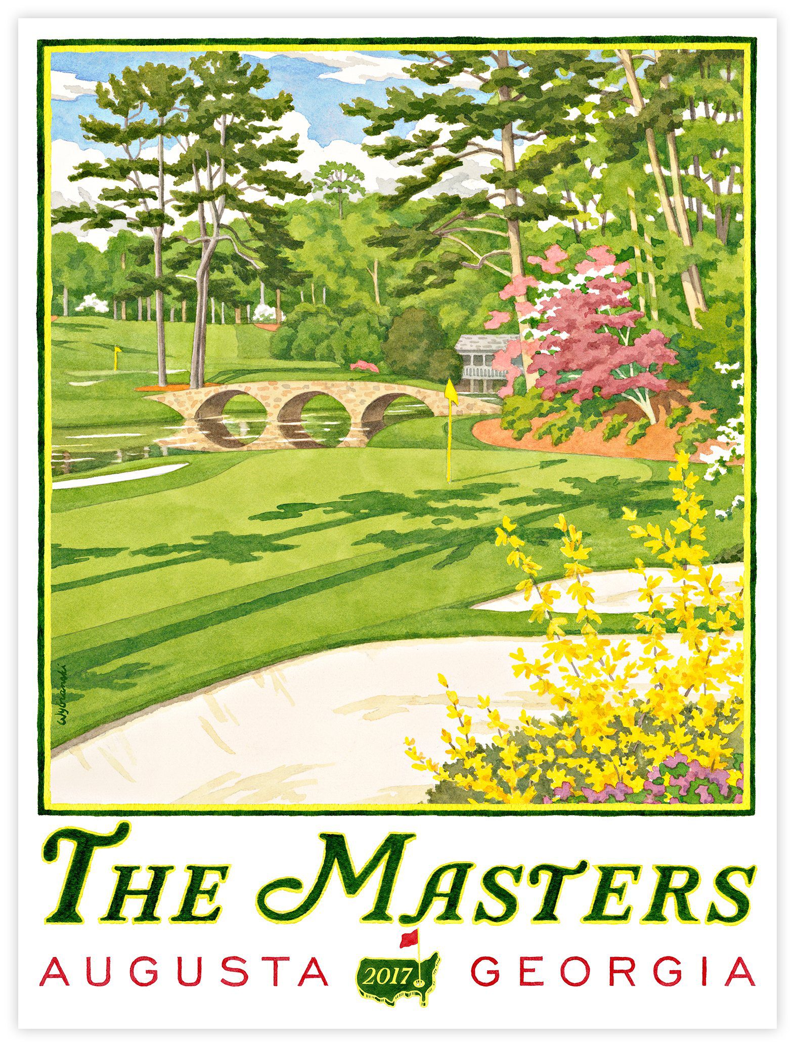 2025 Masters Tournament Golf Poster