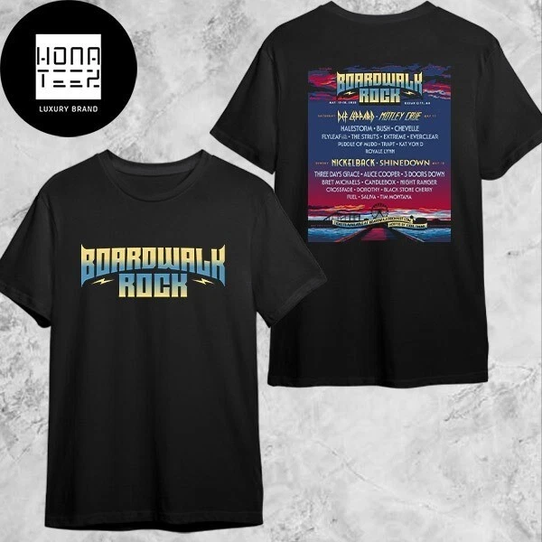 Boardwalk Rock Lineup At Ocean City Md On May 17-18 2025 T-shirt Fan Gifts