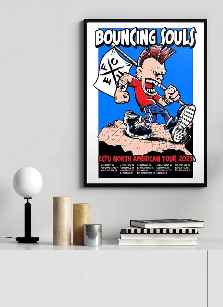 Bouncing Souls Ecfu North American Tour 2025 Poster