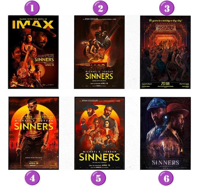 Sinners Movie Poster - High Quality Print For 2024, Modern Decorative Art For Fans
