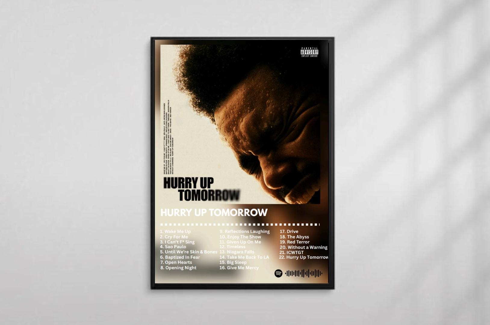 Weeknds - Hurry Up Tomorrow - Album Art Poster