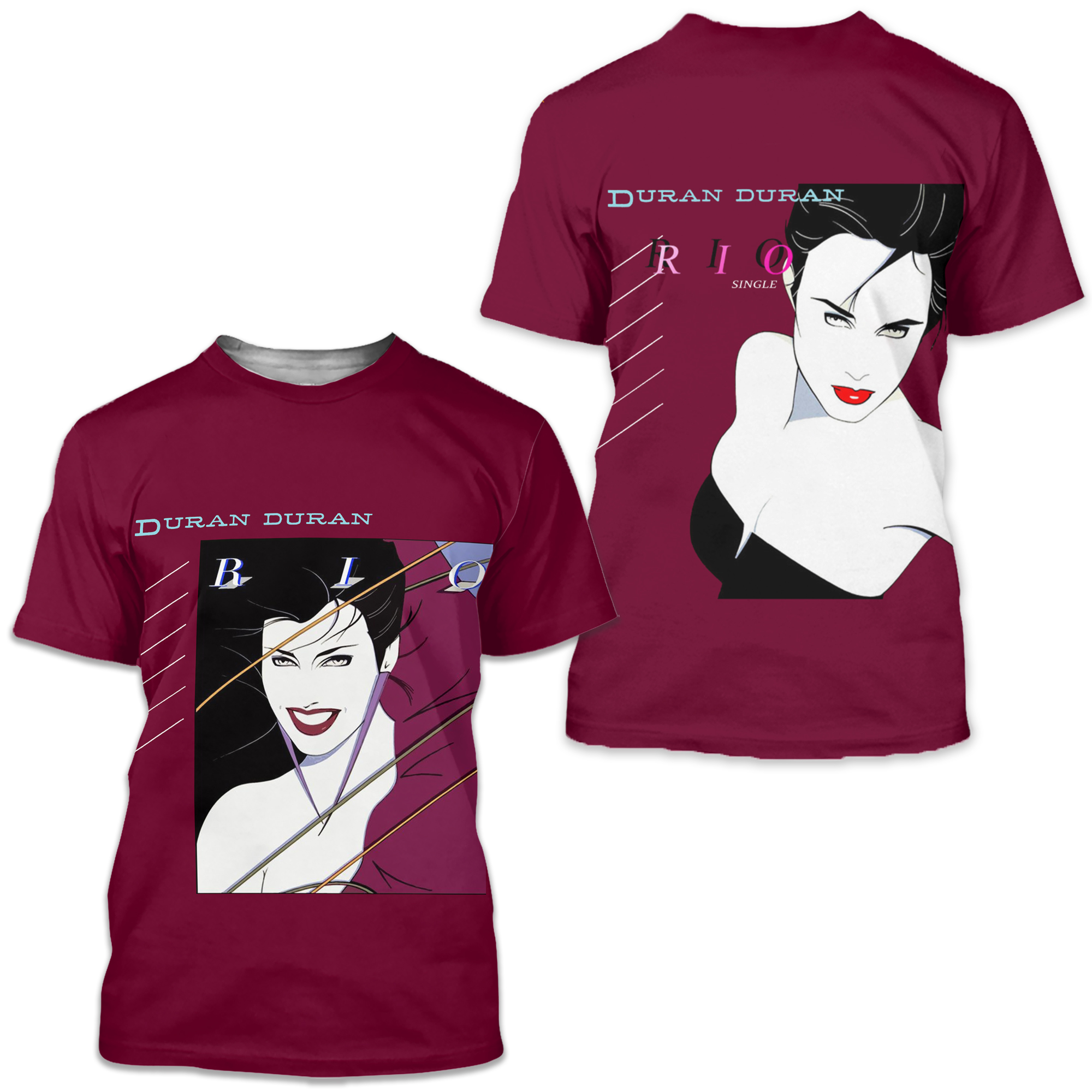 Duran Duran Rio Album Cover Aop 3d T-shirt