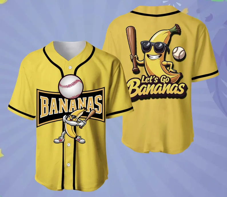 Custom Nwot Savannah Bananas Jersey #1