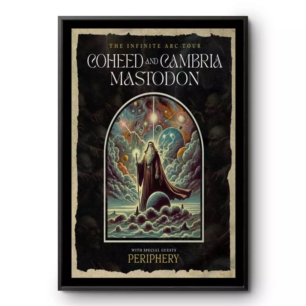 Coheed-and-cambria Tour 2025 Poster Unframe Print Concert
