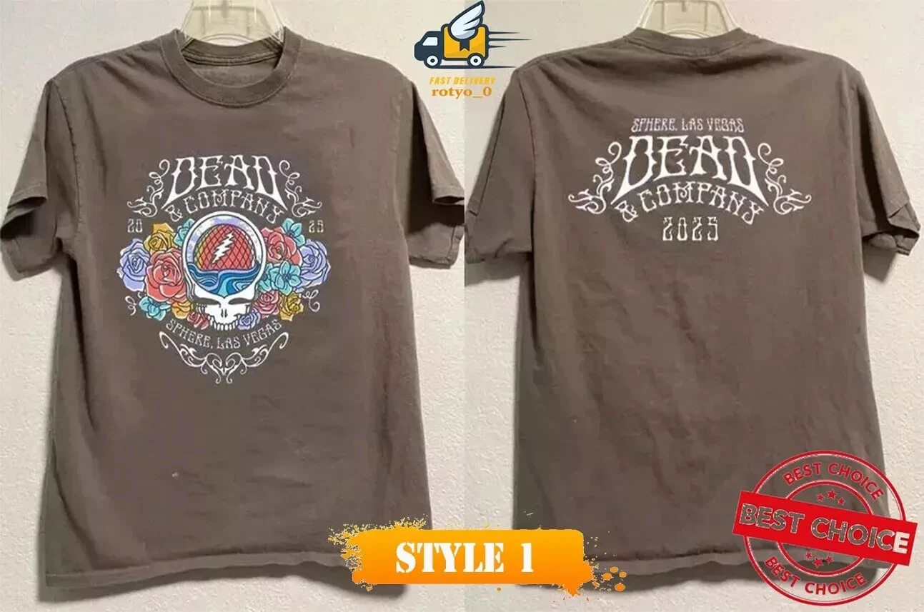 Dead And Company Sphere Las Vegas 2025 Tour T-shirt