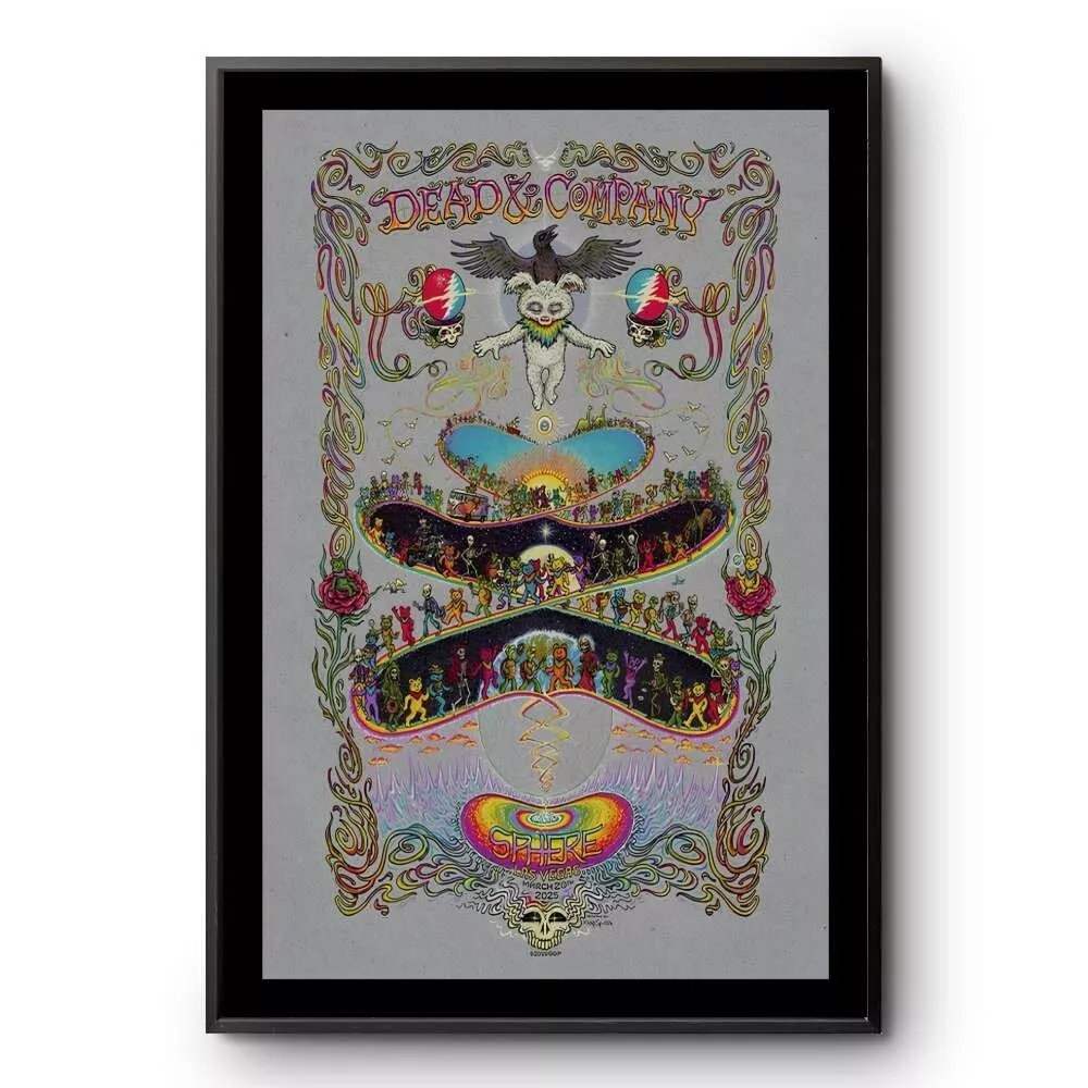 Dead &amp; Company Mar 20 2025 Sphere Las Vegas, Nv Tour Poster