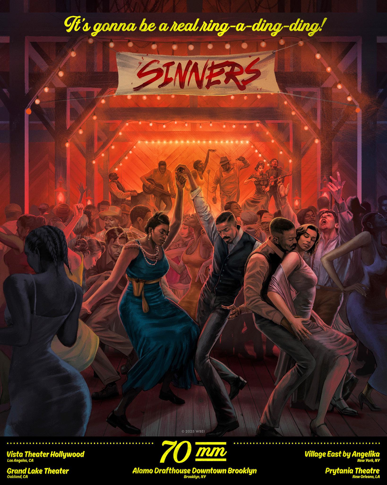 Sinners Collector's Movie Poster, Sinners 2025 Movie Poster