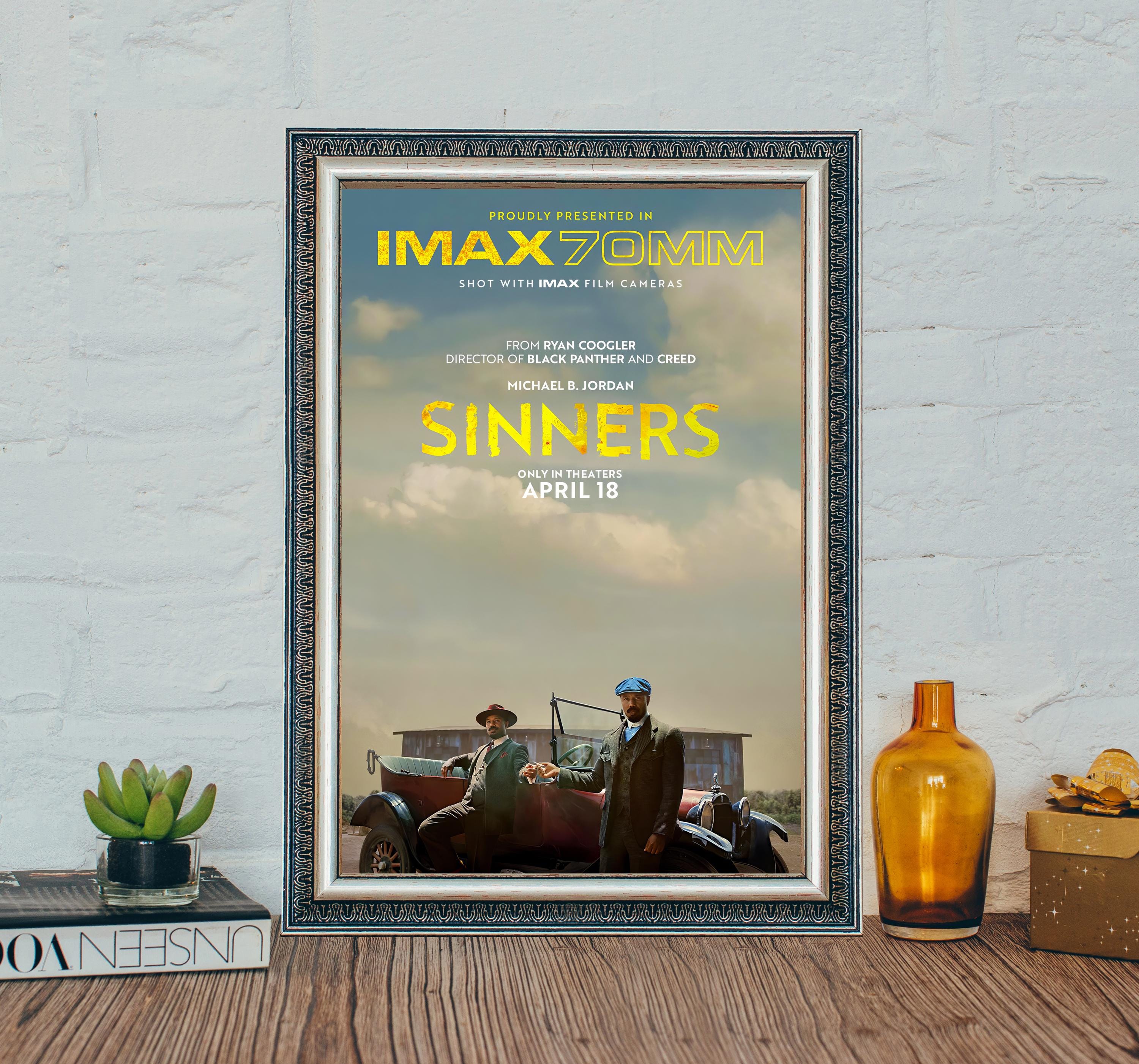 Sinners Movie Poster, Sinners 2025 Drama Movie Poster