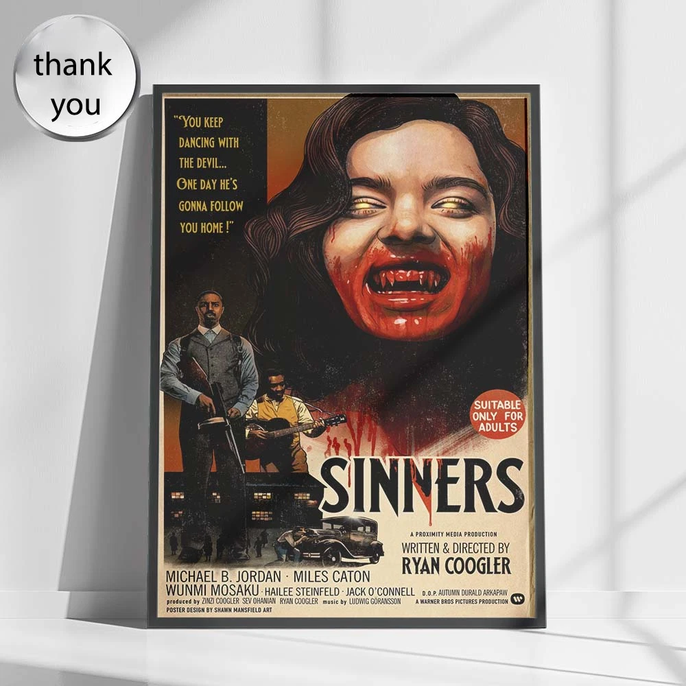 Sinners 2025 Poster Horror Movie Poster