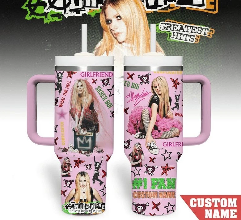 Greatist Hits Avril Lavigne Custom Tumbler 40 Oz Best Gift New New
