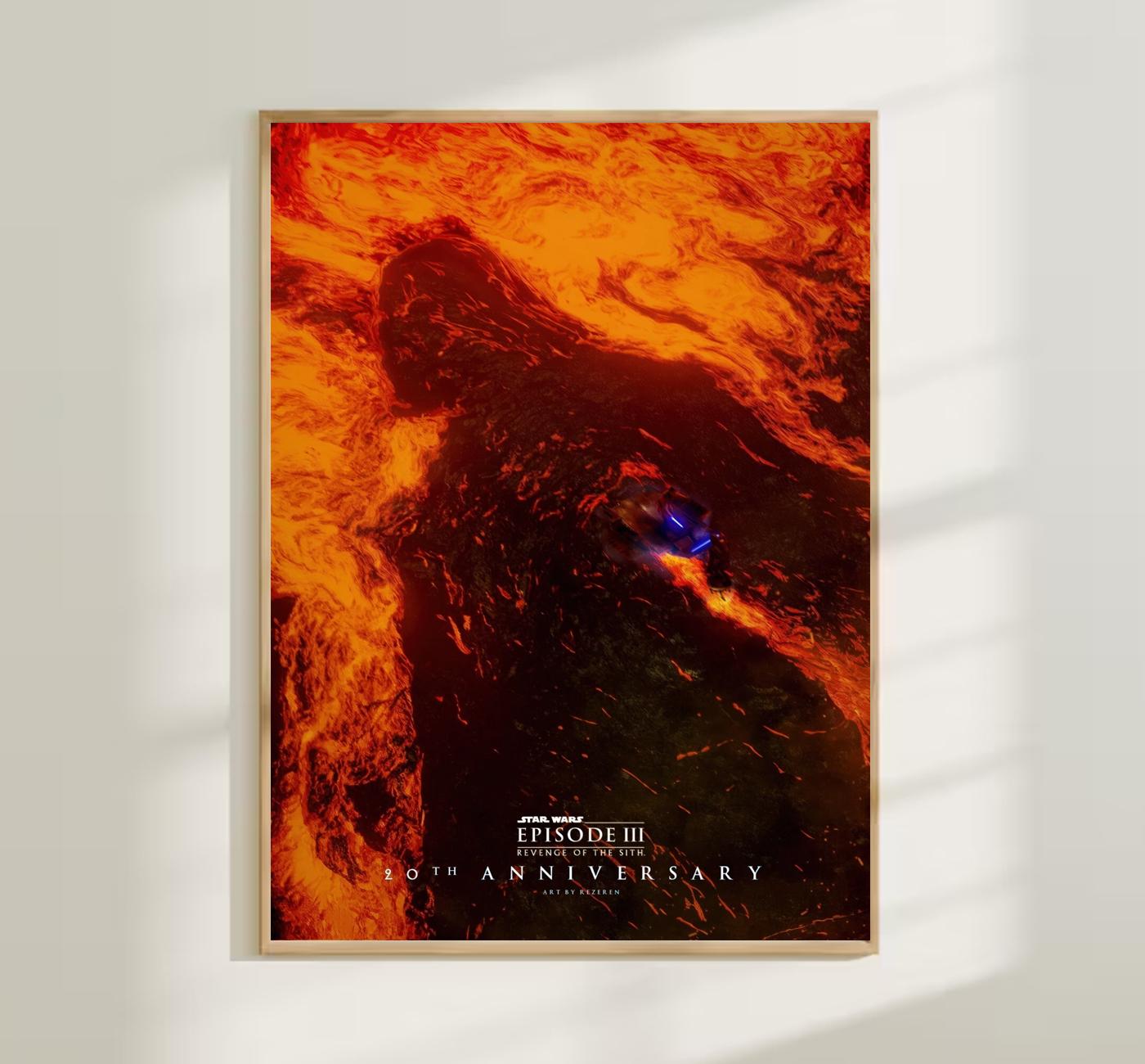 New Poster - Starr Warss Episode Iii Revenge Of The Sith 20th Anniversary Poster