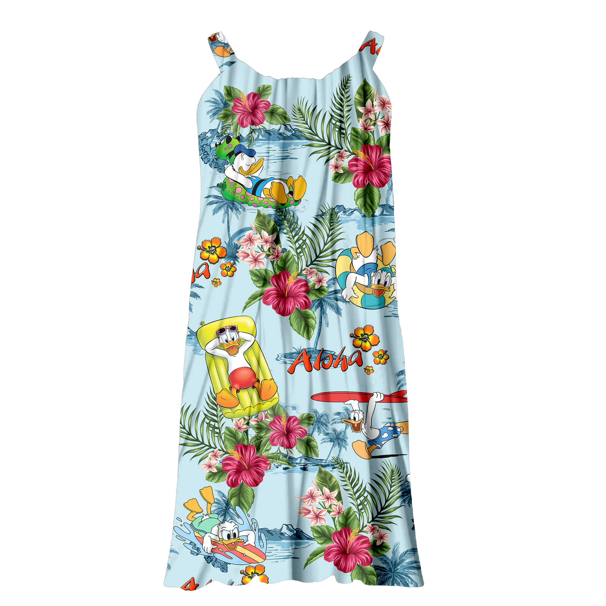 Donald Duckk Summer Dress, Disneyyy Donald Women Dress