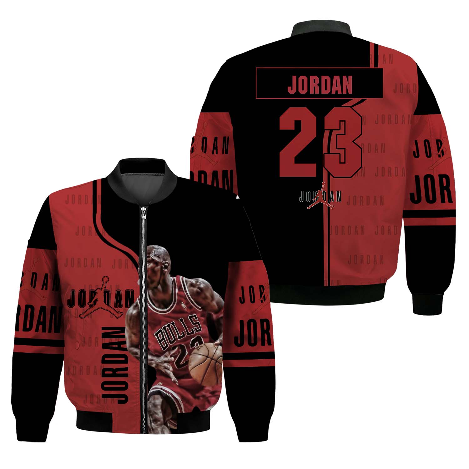 Michaell Jor.dan Legend Of Chi.ca.goo Bulls 3d Men's Bomber Jacket