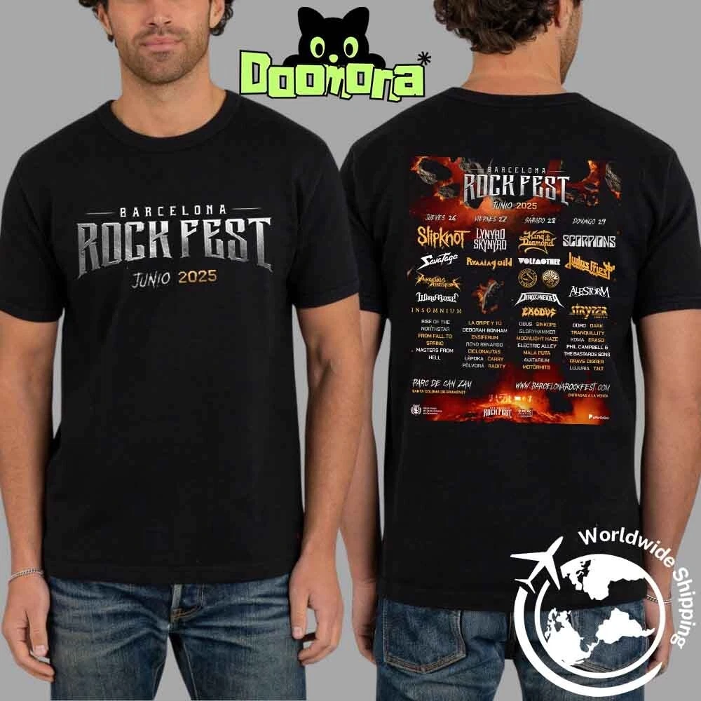 Barcelona Rock Fest Lineup 2025 Tshirt