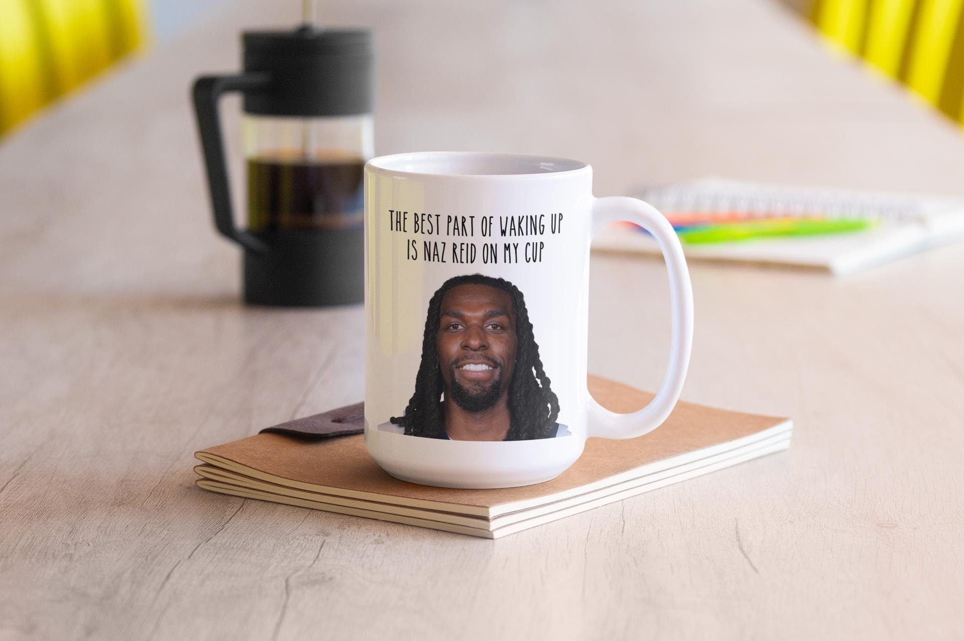 Naz Reid Coffee Mug, Minnesota Timberwolves Basketball Fan Gift, Naz Reid Mug