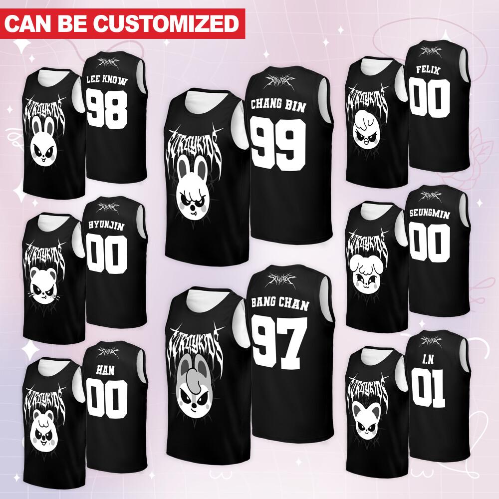 Custom Dominate Tour Evil Skzoo Basketball Jersey, Skz Merch, Straykids Ate Album Shirt