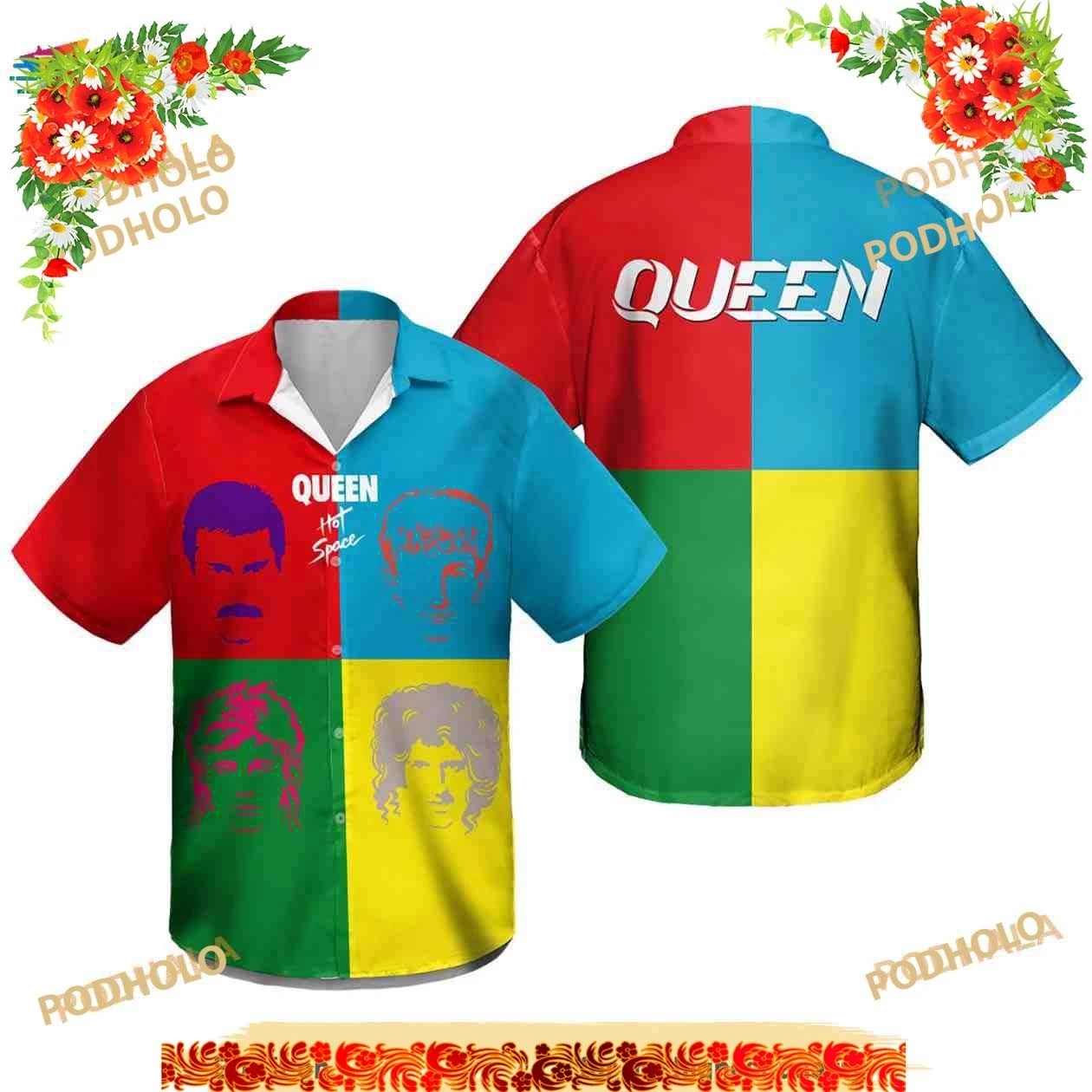 Queen Hot Space Hawaiian Shirt
