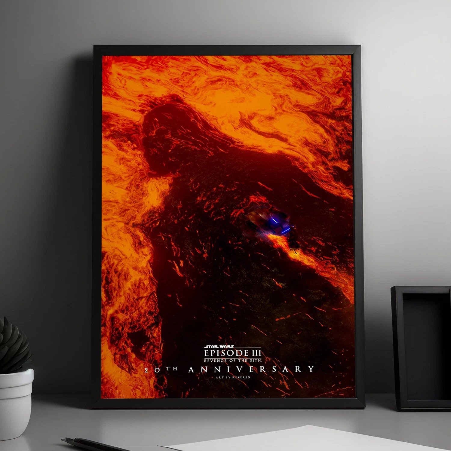 New Hot! Starr Warss Episode Iii Revenge Of The Sith 20th Anniversary Art Poster