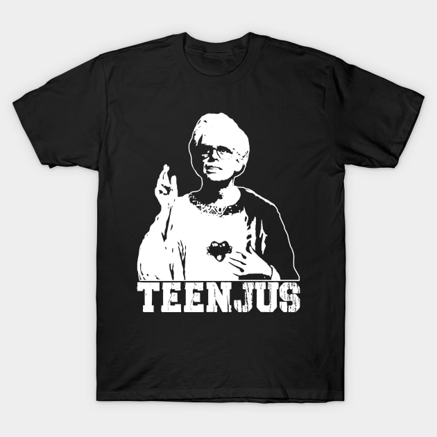 Teenjus - White Silhouette Baby Billy - Teenjus - T-shirt