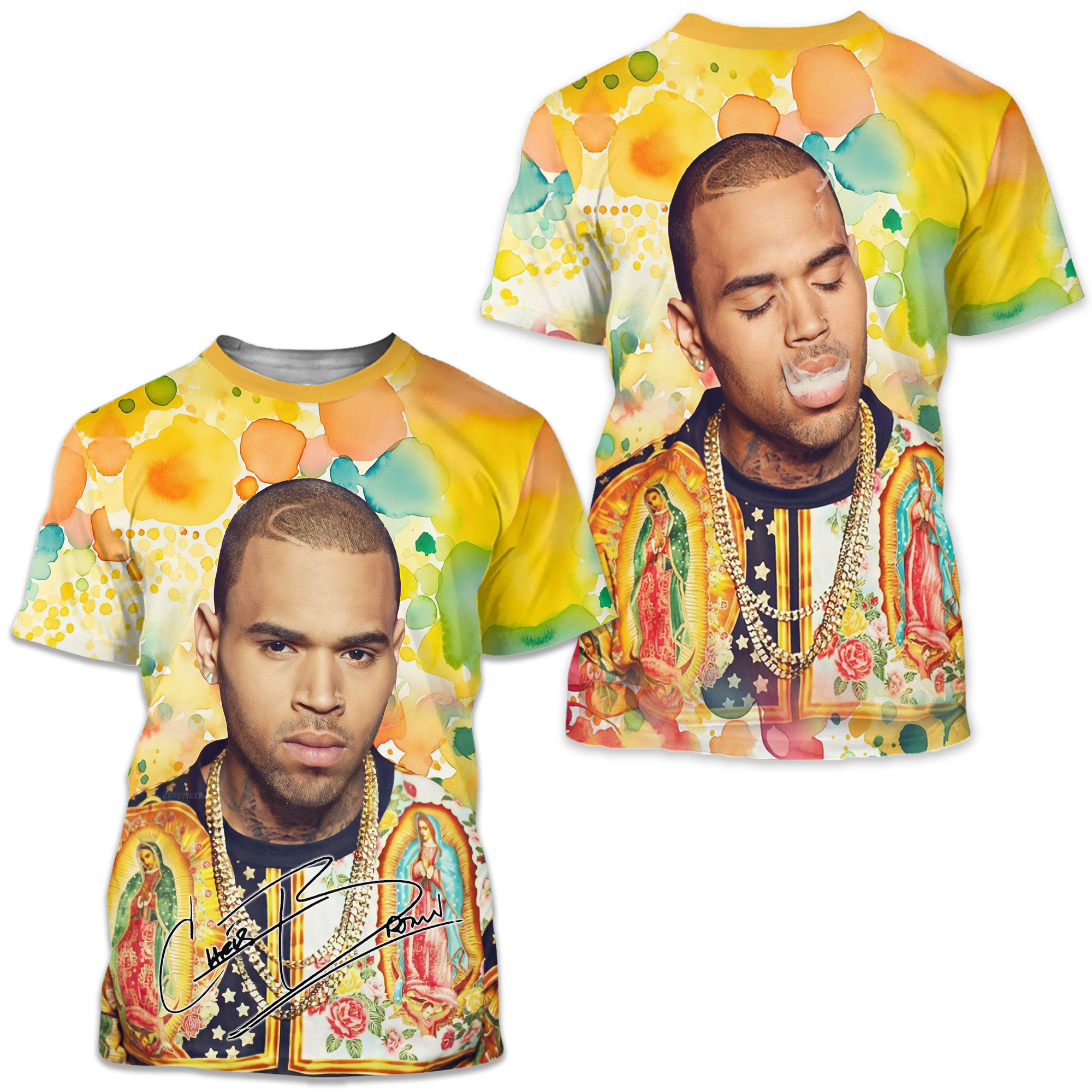 All Over Print Unisex Chris Brown Tour 2025 Shirt For Fans