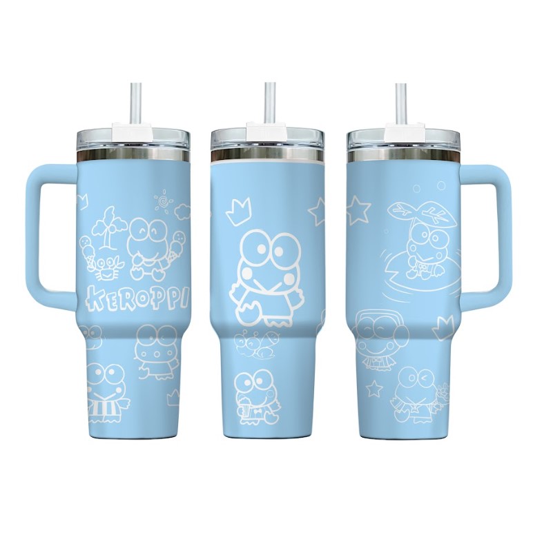 Laser Engraved 40oz Tumbler Keroppi  Tumbler