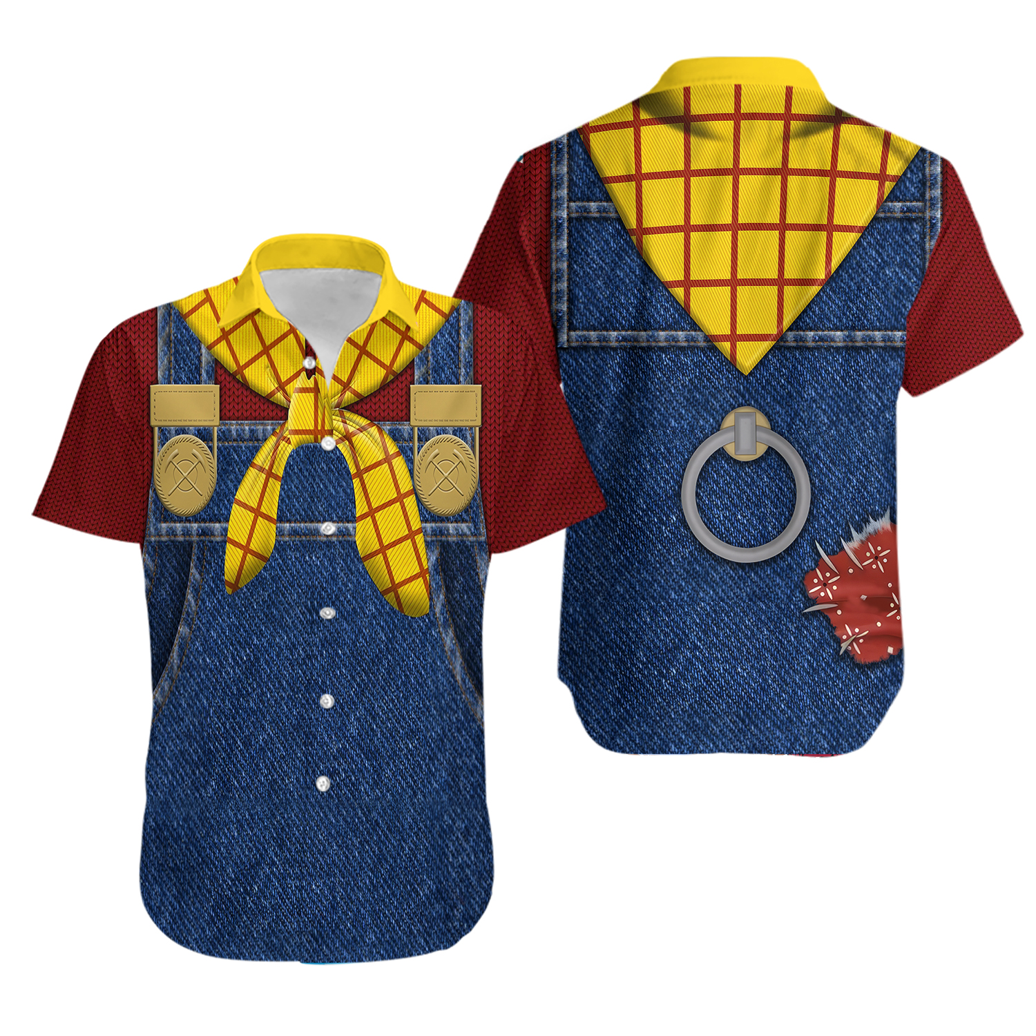 Villains Toy Stories Character Stinky Pete Cosplay Costume Hawaiian Shirt