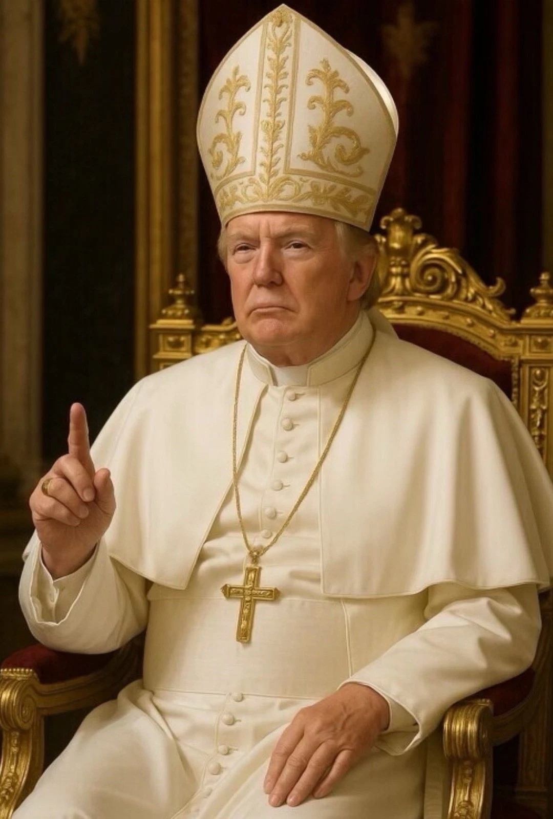 Pope President Donald John Trump Poster Trump Pope