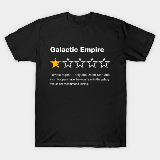Galactic Empire Review - The 4th - Starr Warss - T-shirt