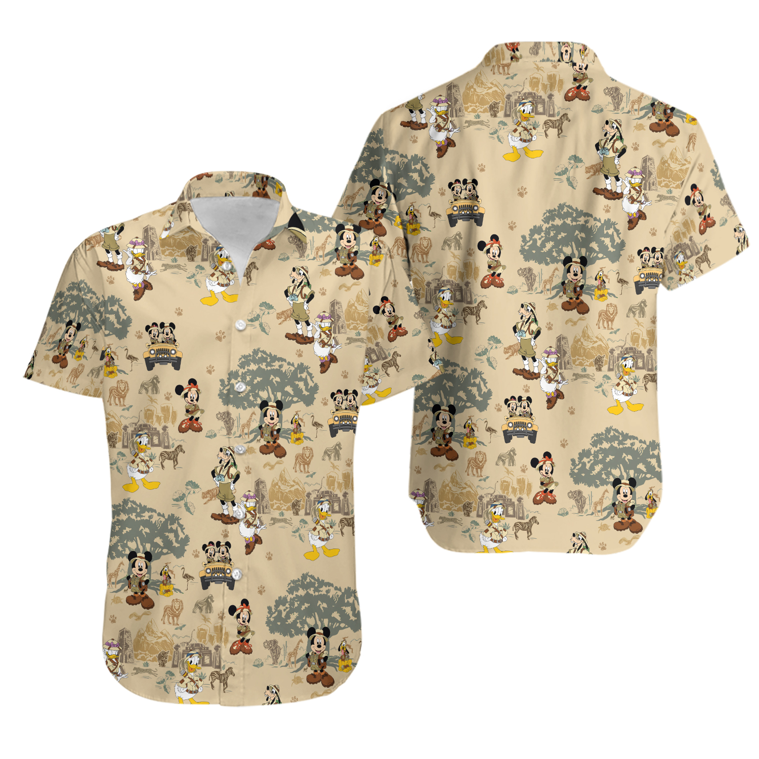 Disneyyy Animall Kingdom Safari Mode Mickeyy And Friends Hawaiian Shirt