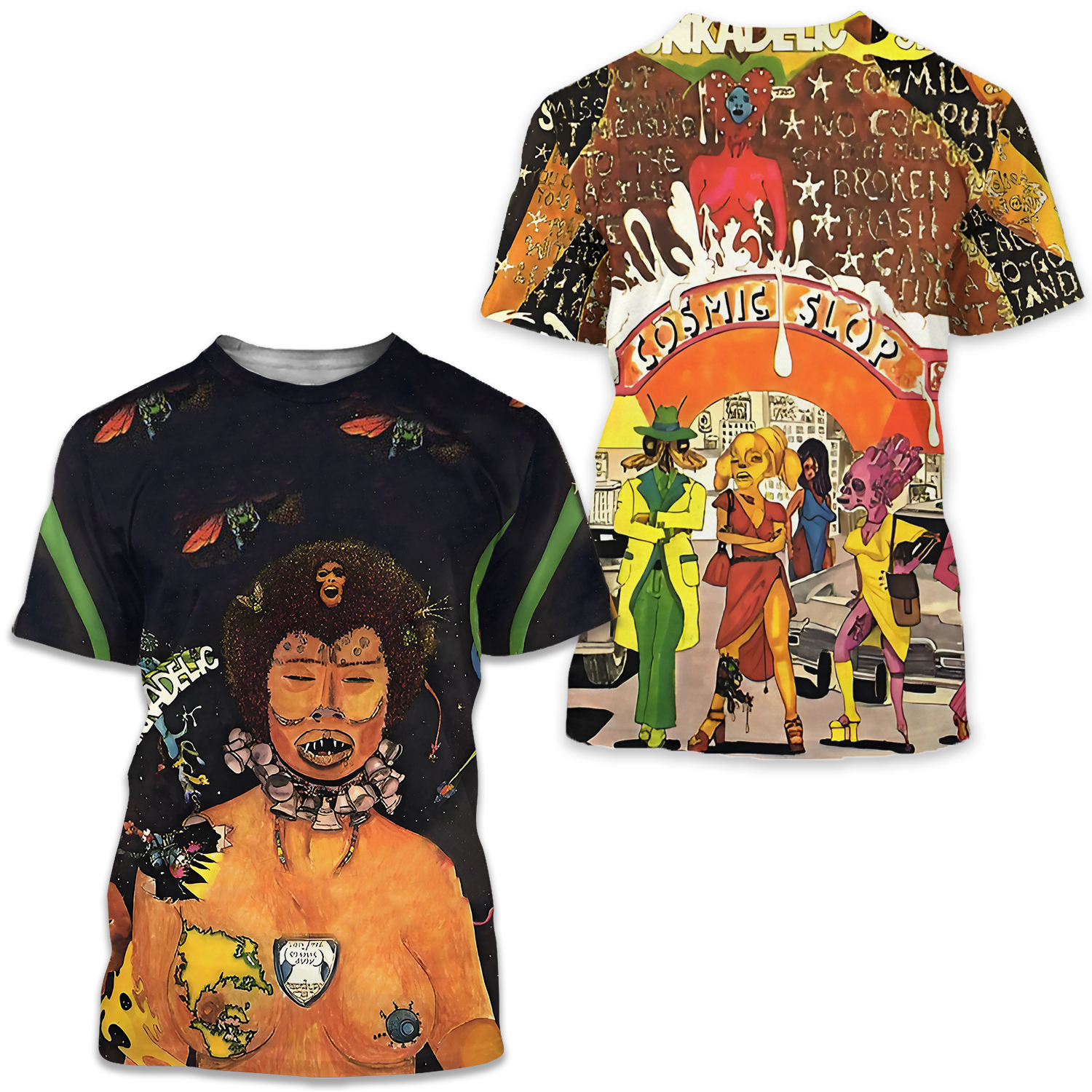 Funkadelic Cosmic Slop Album Cover Aop 3d T-shirt