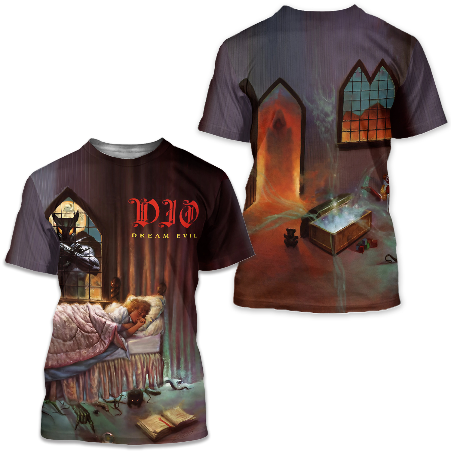 Dio Dream Evil Album Cover 3d T-shirt